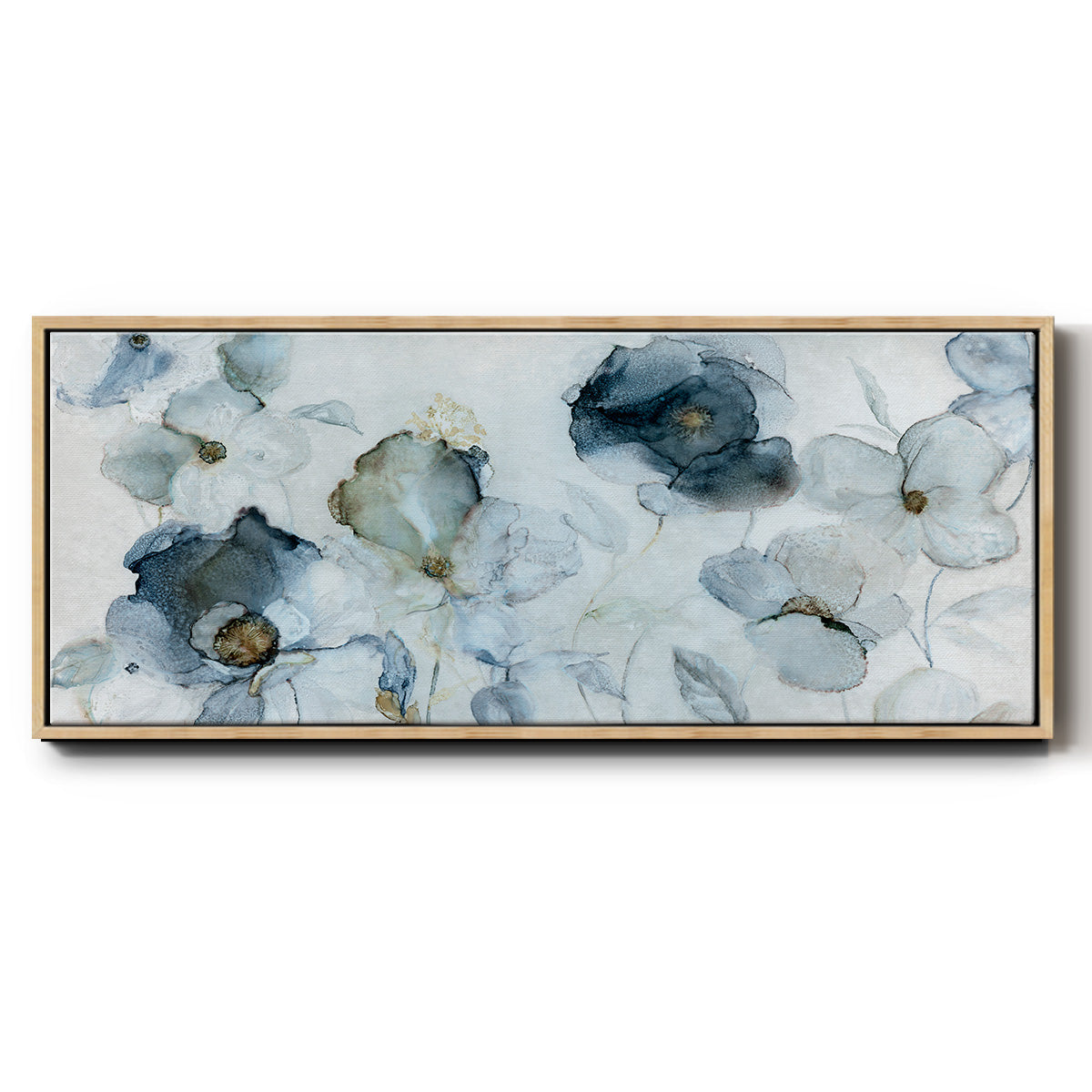 Flowering Indigo - Floater Framed Canvas Print