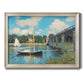 The Road Bridge At Argenteuil - Ornate Framed Canvas Print