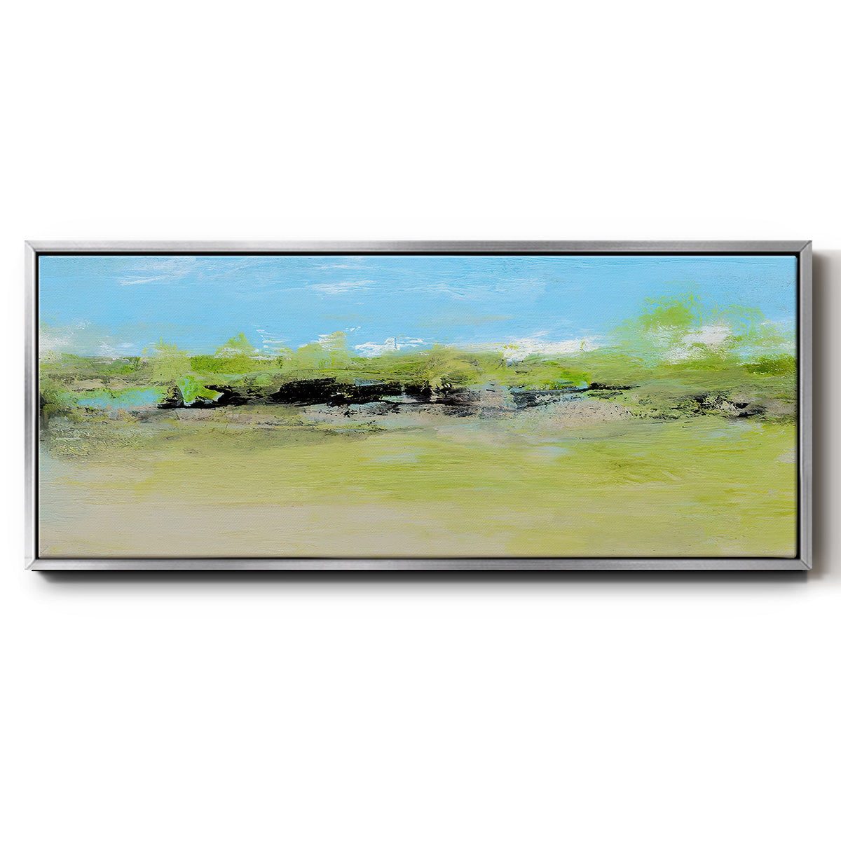 From the Terrace I - Floater Framed Canvas Print