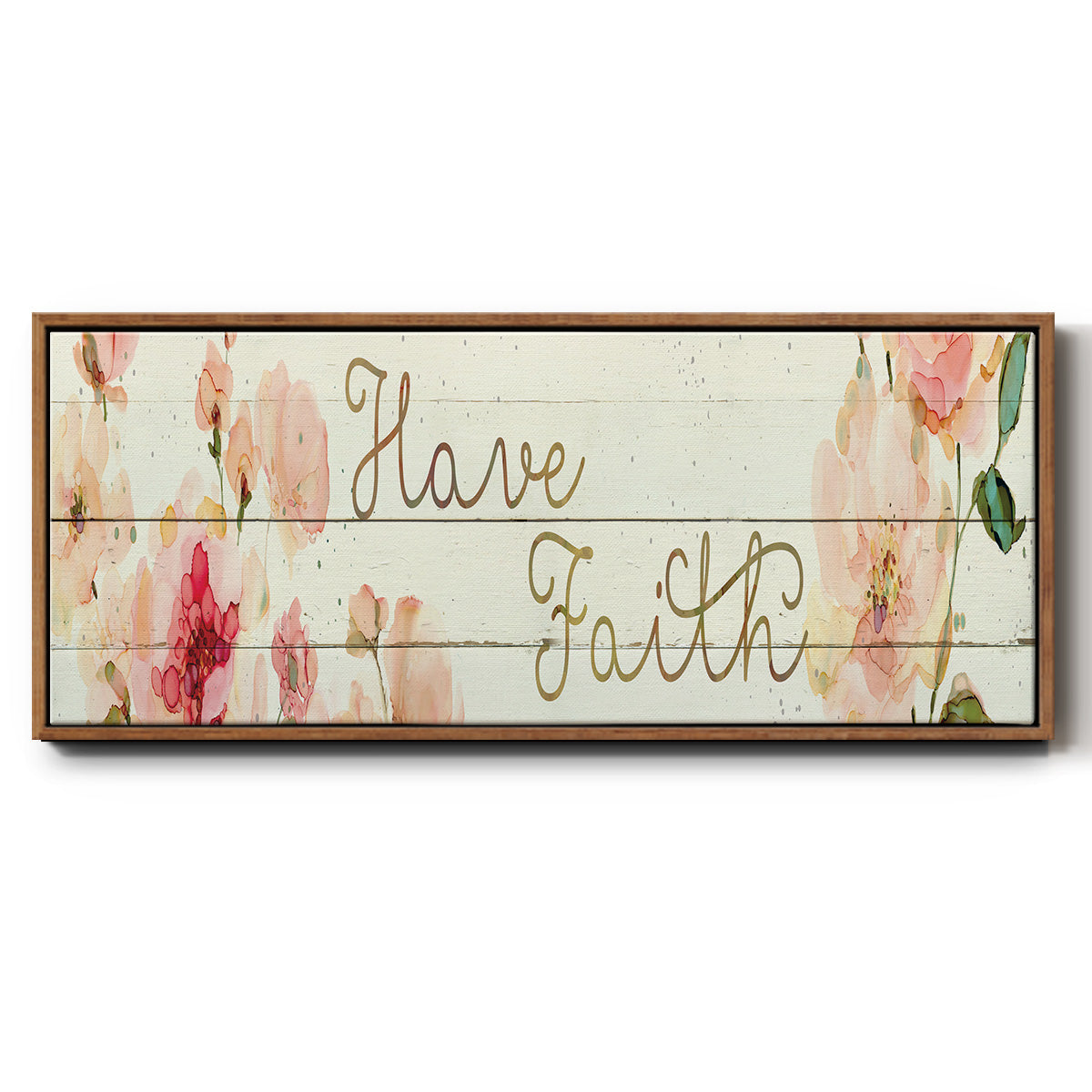 Have Faith - Floater Framed Canvas Print
