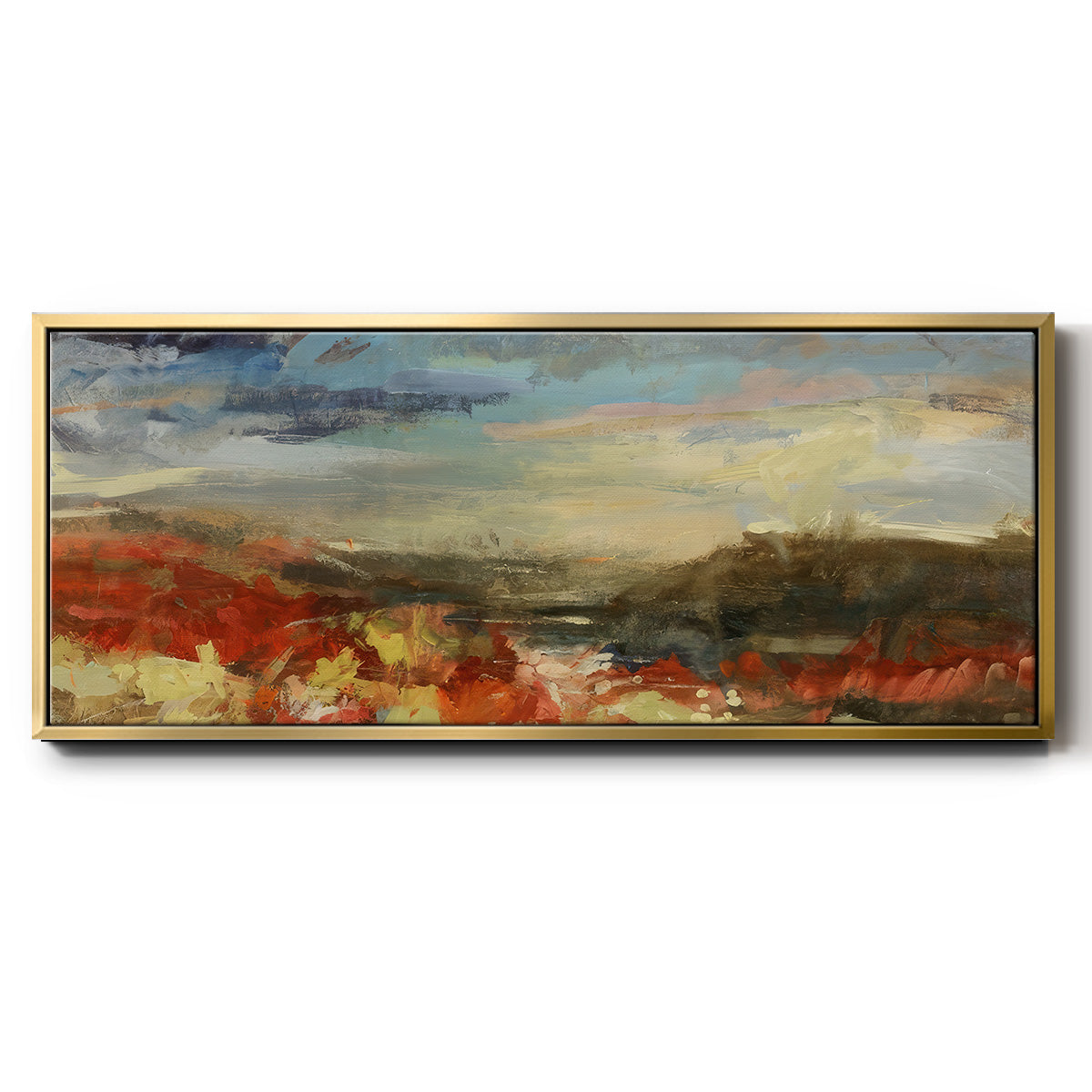 Landscape Study - Floater Framed Canvas Print
