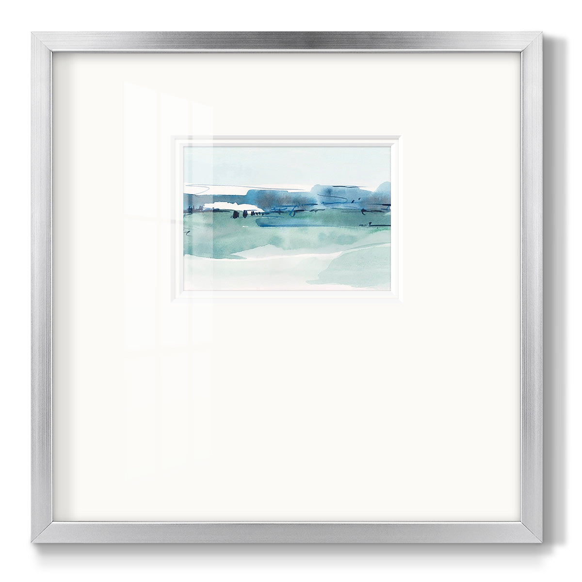 Ultramarine Vista I - Double Matboard Framed Print