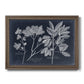 Foliage on Navy VI Premium Framed Canvas- Ready to Hang