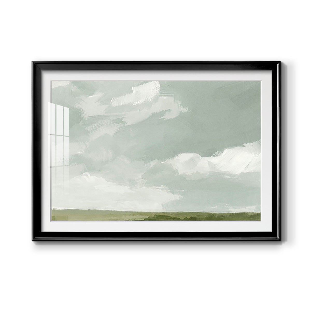Gray Stone Sky II - Modern Framed Art Print