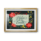 Bright Christmas Night  II - Modern Framed Art Print