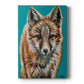 Teal Fox Premium Gallery Wrapped Canvas - Ready to Hang