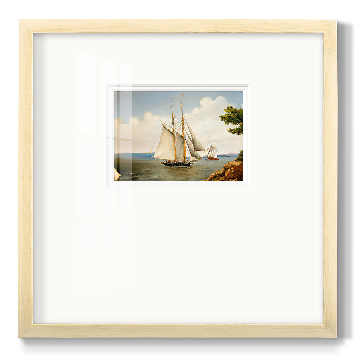 Little Sail - Double Matboard Framed Print