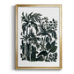 Ink Jungle III - Modern Framed Canvas Print