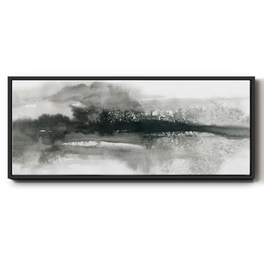 Dramatic Setting - Floater Framed Canvas Print