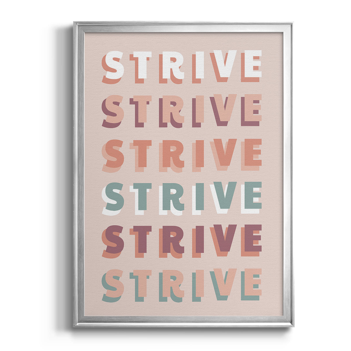 Strive - Modern Framed Canvas Print