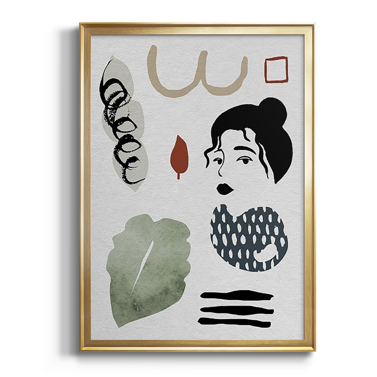 Collected Mindfulness IV - Modern Framed Canvas Print