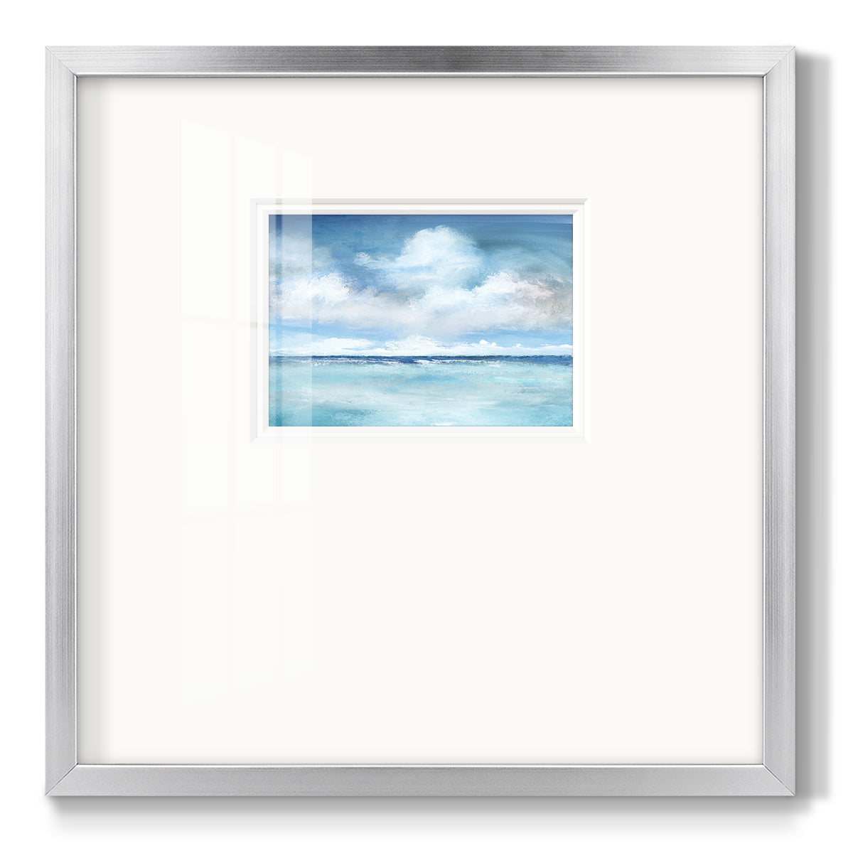 Caribbean Clouds - Double Matboard Framed Print