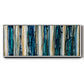 Blue Streaks - Floater Framed Canvas Print
