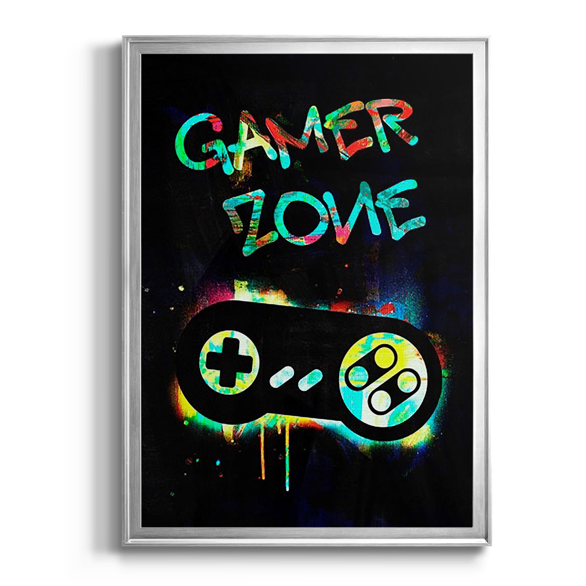 Gamer Tag IV - Modern Framed Canvas Print