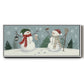 Snowmen VI - Floater Framed Canvas Print