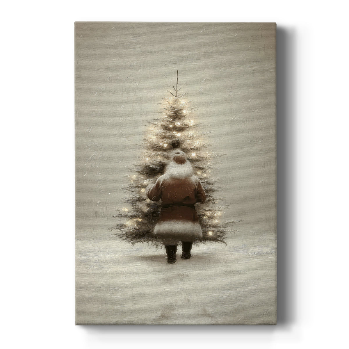 Midnight of Tinsel-Gold Bells - Canvas Art Print