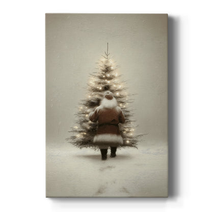 Midnight of Tinsel-Gold Bells - Canvas Art Print