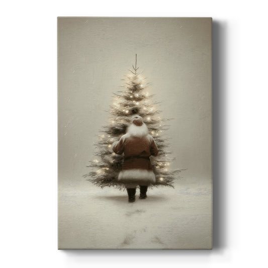 Midnight of Tinsel-Gold Bells - Canvas Art Print
