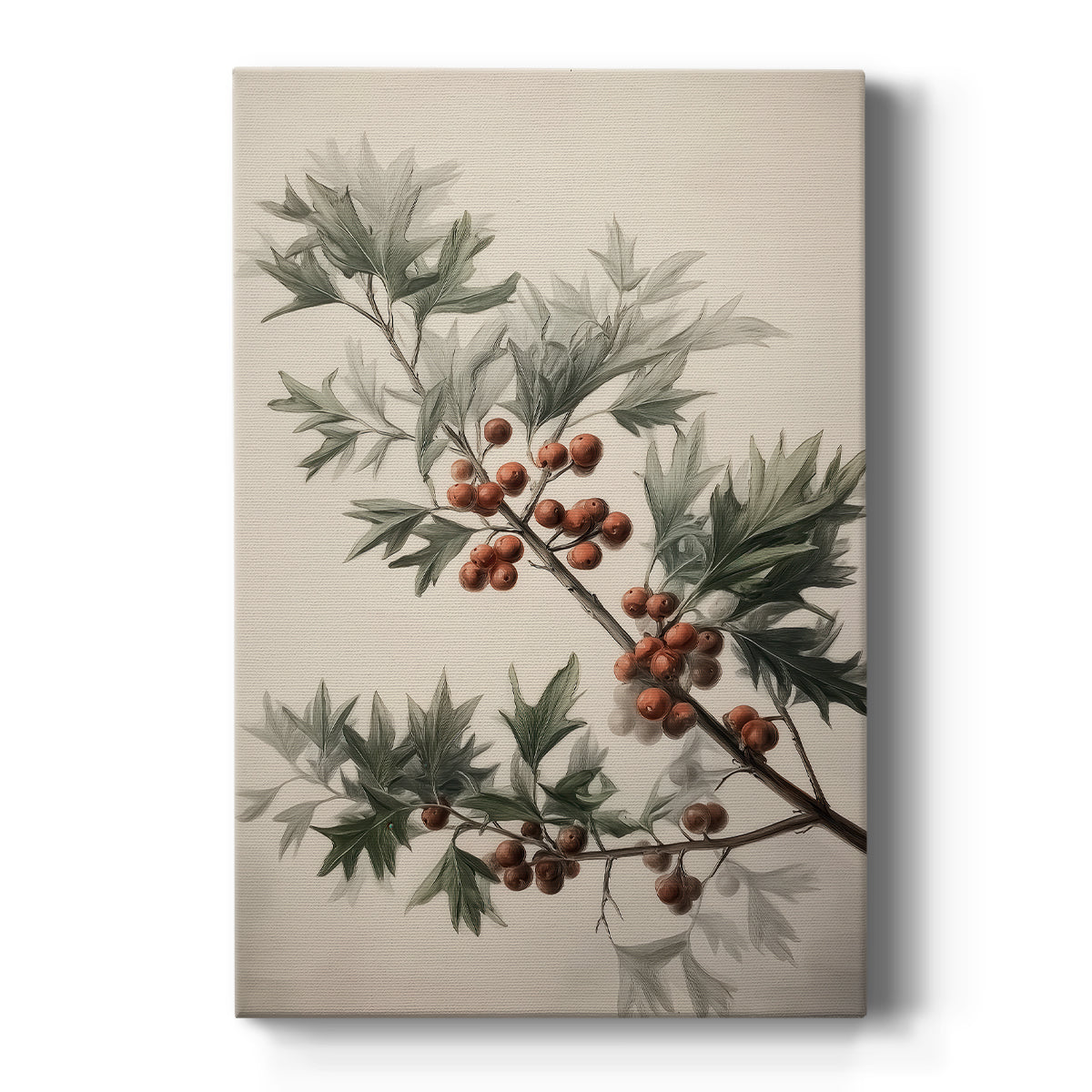 Golden Snow at Eve - Canvas Art Print