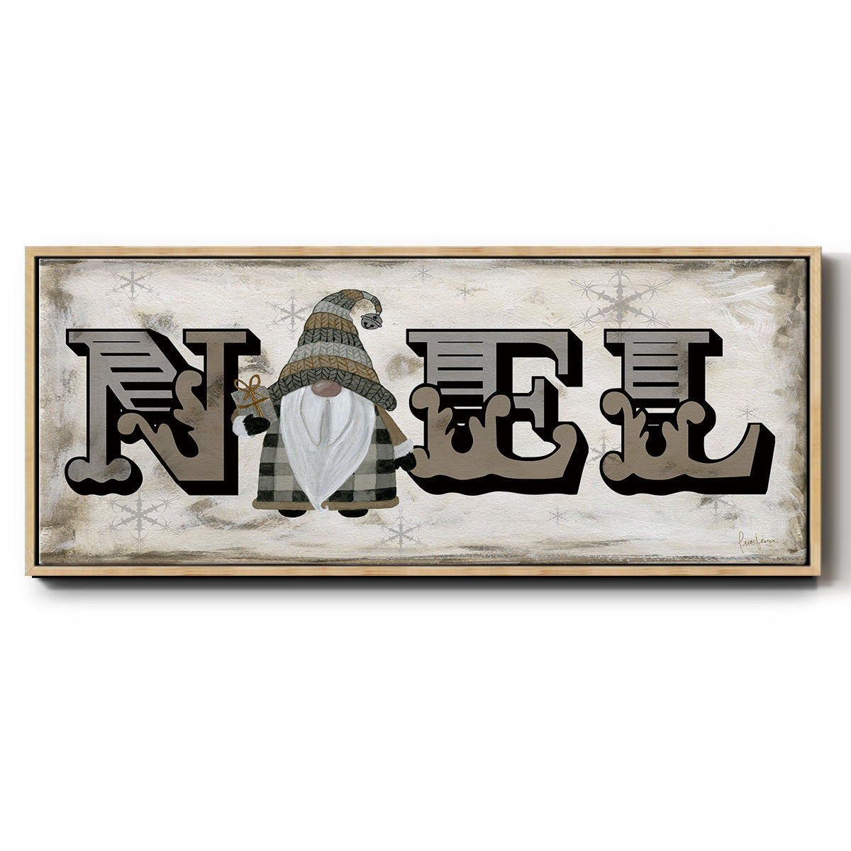 Winter Wonderland Friend Noel - Floater Framed Canvas Print
