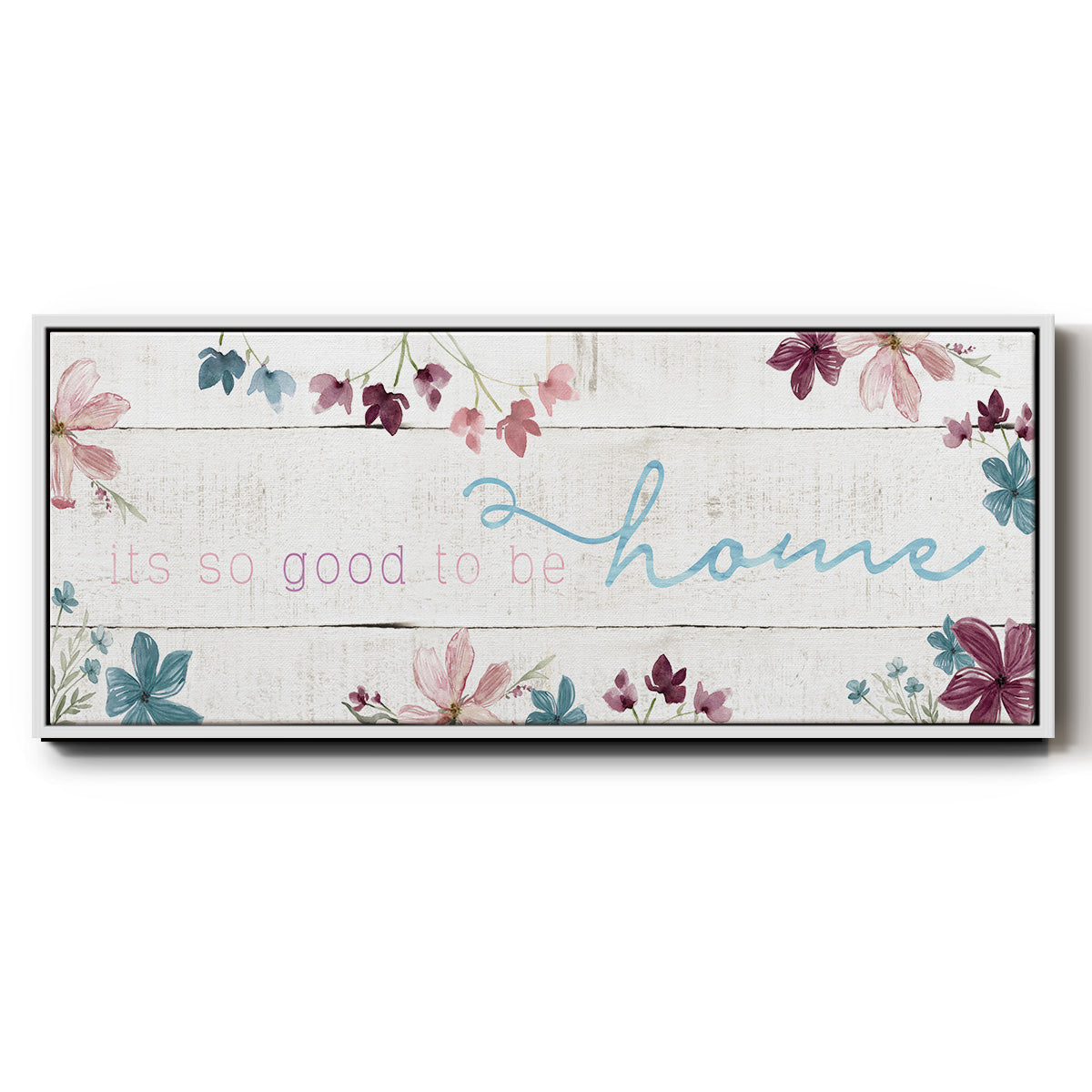 Good To Be Home - Floater Framed Canvas Print