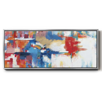 City Night I - Floater Framed Canvas Print