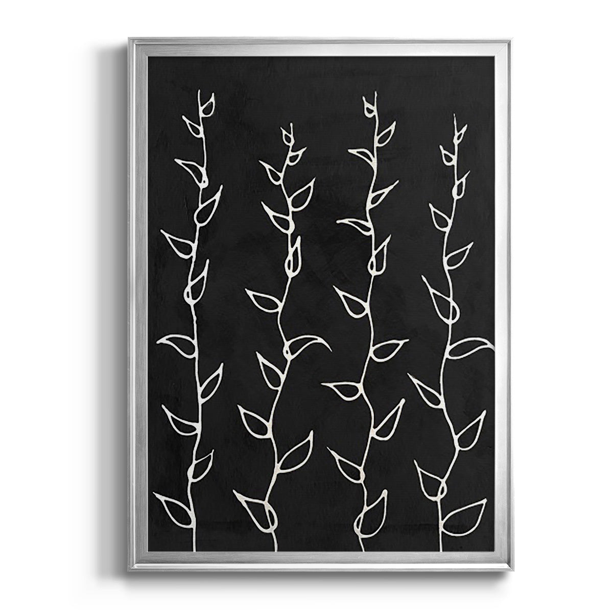 Ivory Vines I - Modern Framed Canvas Print