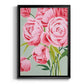 This Year's Peonies I - Modern Framed Canvas Print