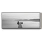 Black & White Water Panel XII - Floater Framed Canvas Print