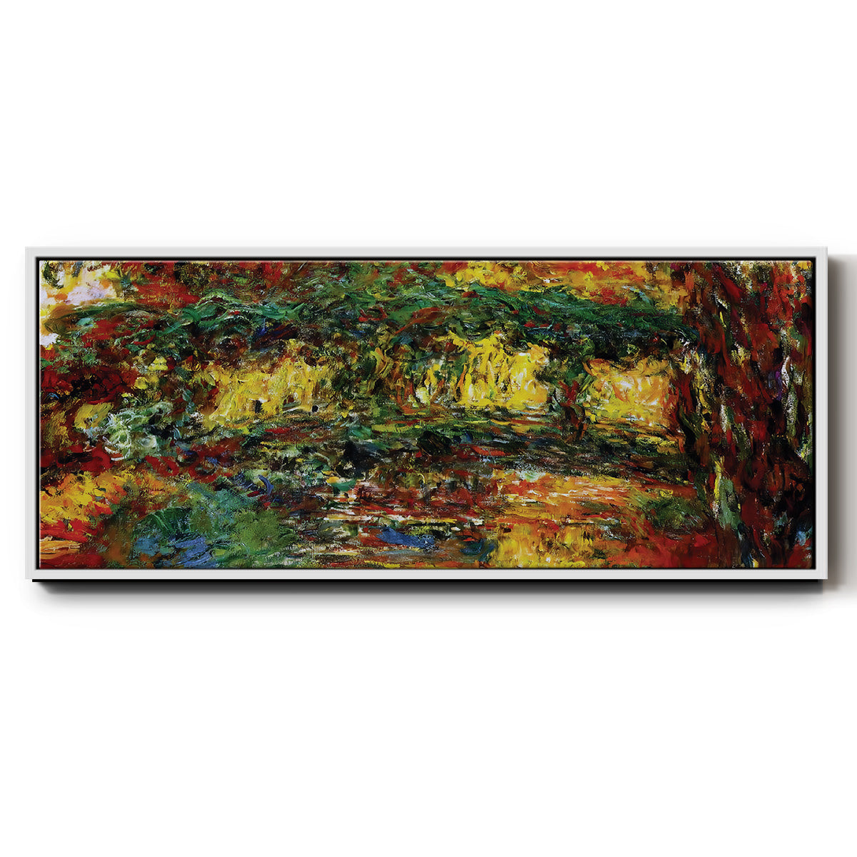 The Japanese Bridge, 1922 - Floater Framed Canvas Print