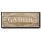 Gather - Floater Framed Canvas Print