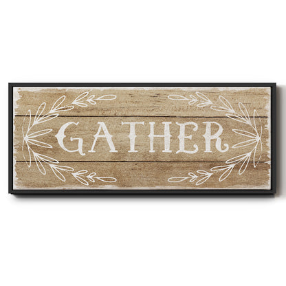 Gather - Floater Framed Canvas Print