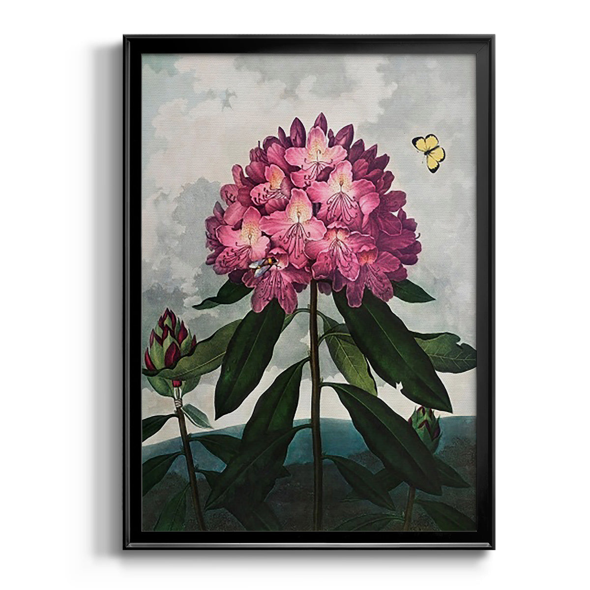 Temple of Flora X - Modern Framed Canvas Print