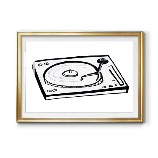 Vinyl Sketch Premium Framed Print - Ready to Hang