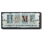 Home Wherever We - Floater Framed Canvas Print