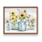 Sunflower Extravaganza - Restickable Framed Art Print