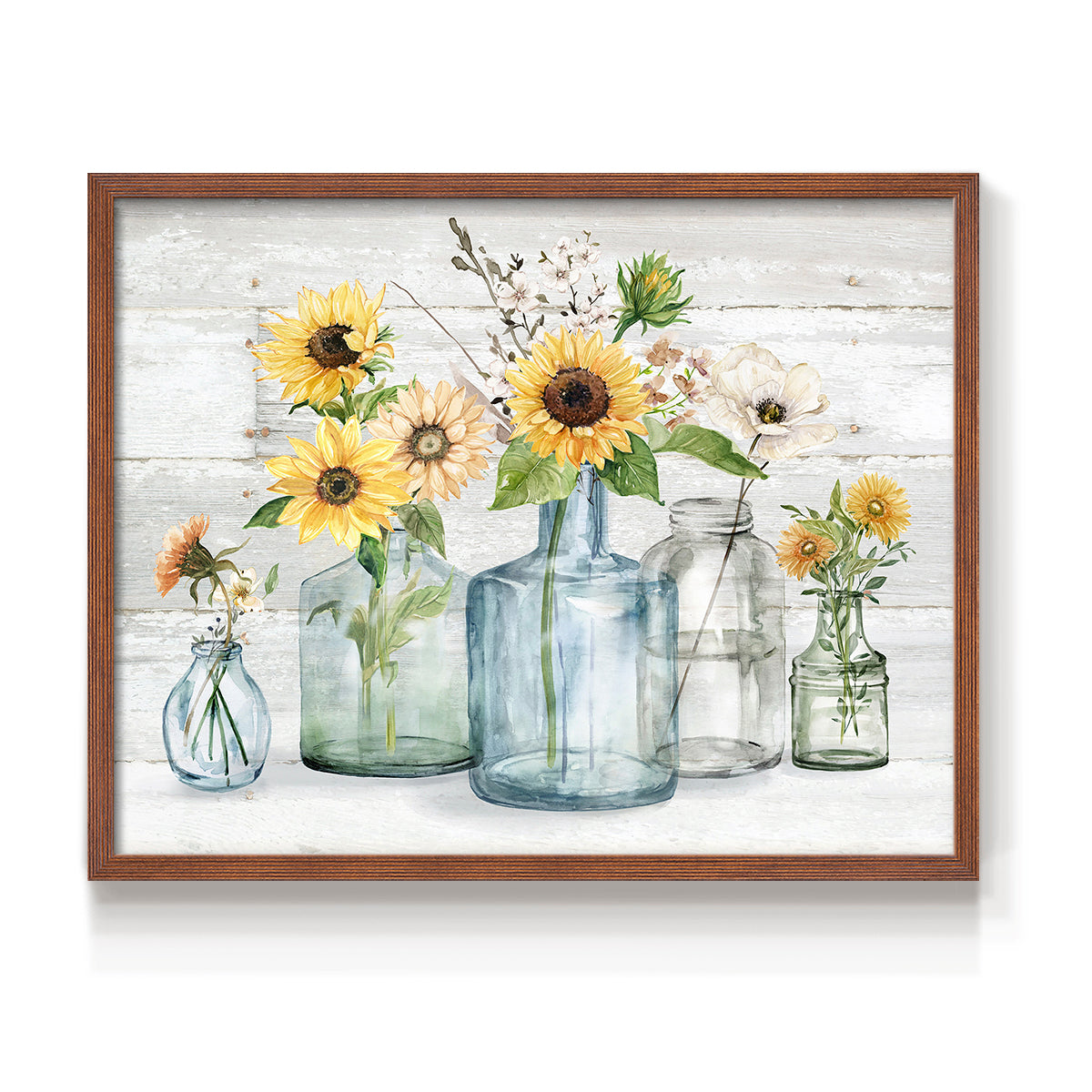 Sunflower Extravaganza - Restickable Framed Art Print