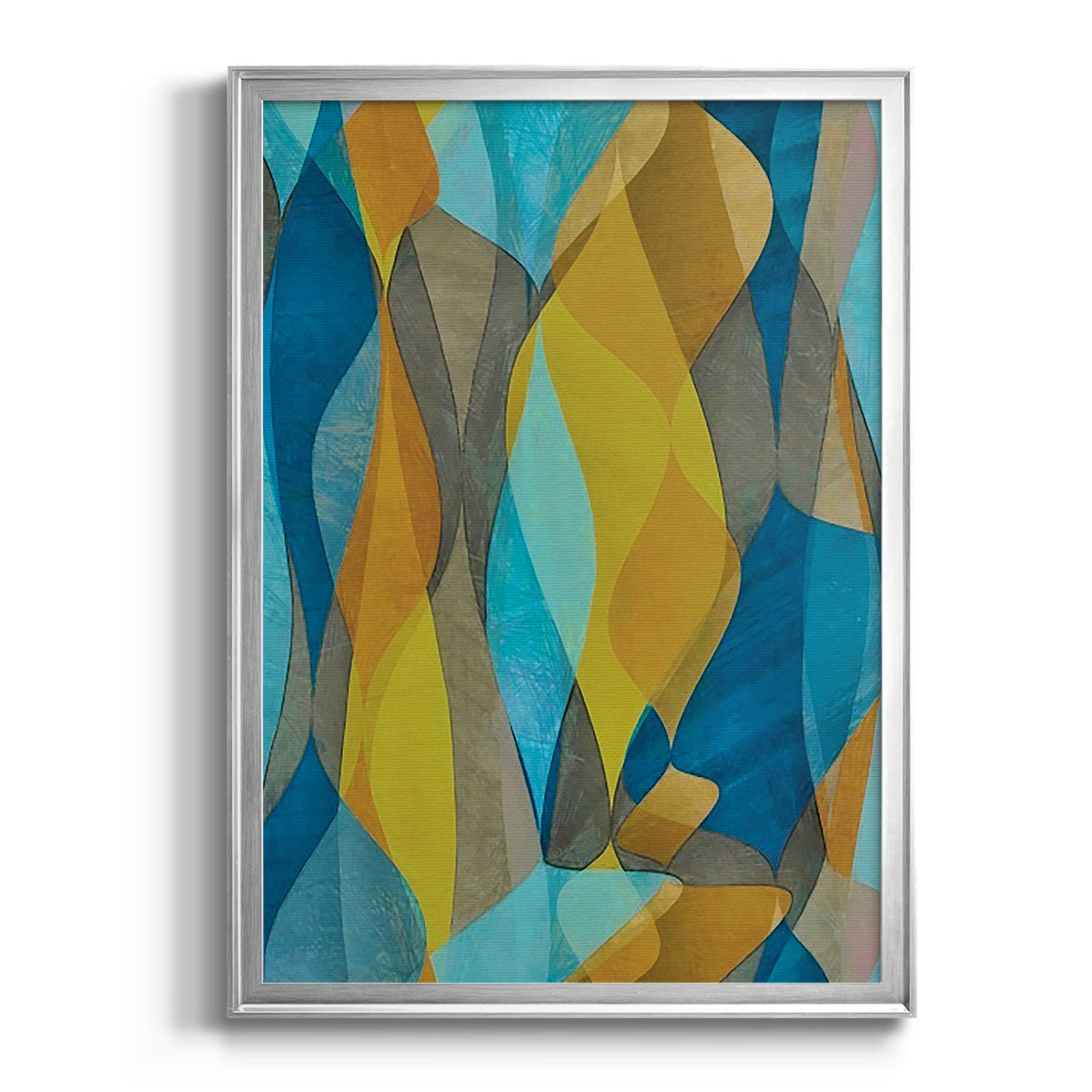 Colorful Cascade II - Modern Framed Canvas Print