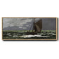 Stormy Seascape, 1867 - Floater Framed Canvas Print
