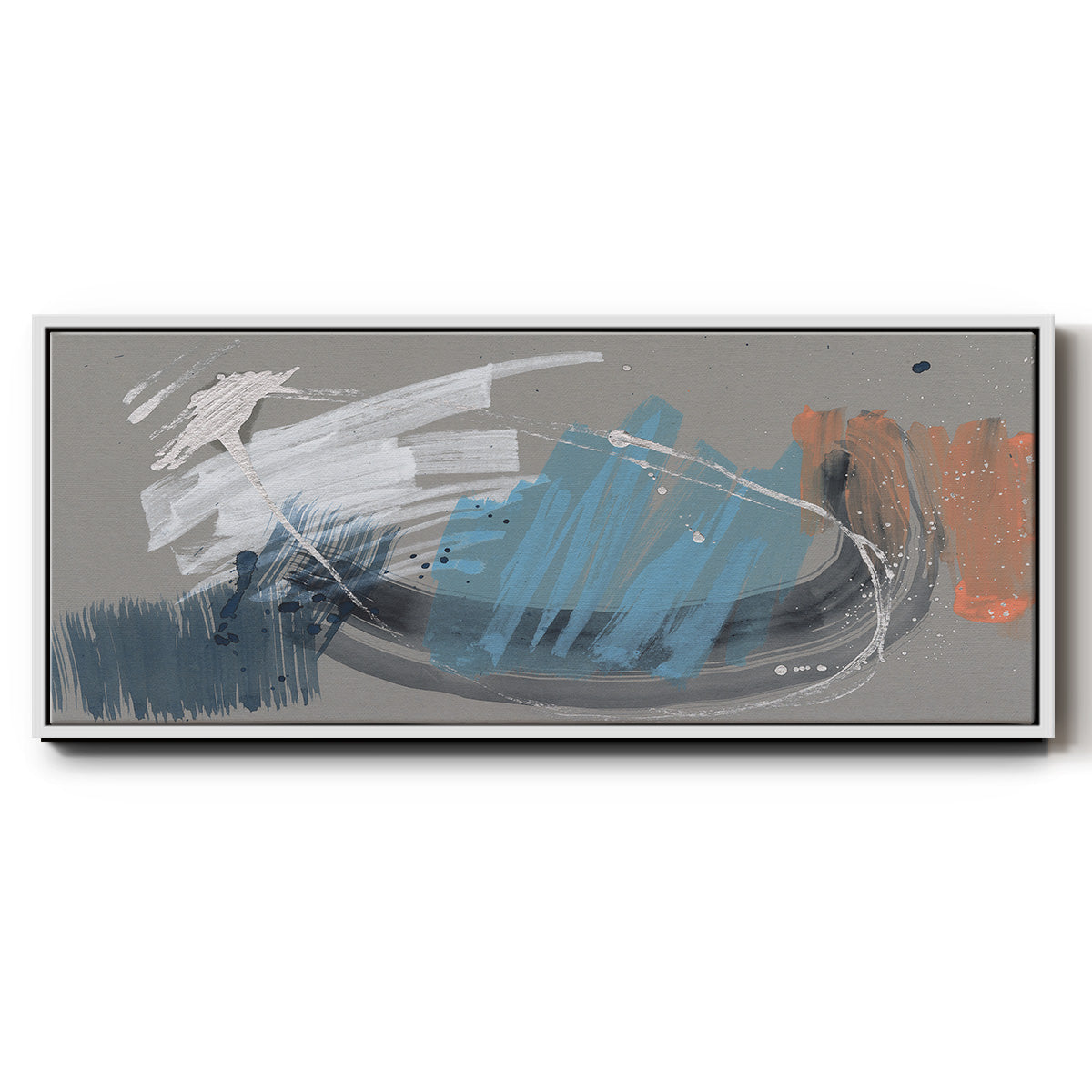 Whimsical Marks I - Floater Framed Canvas Print