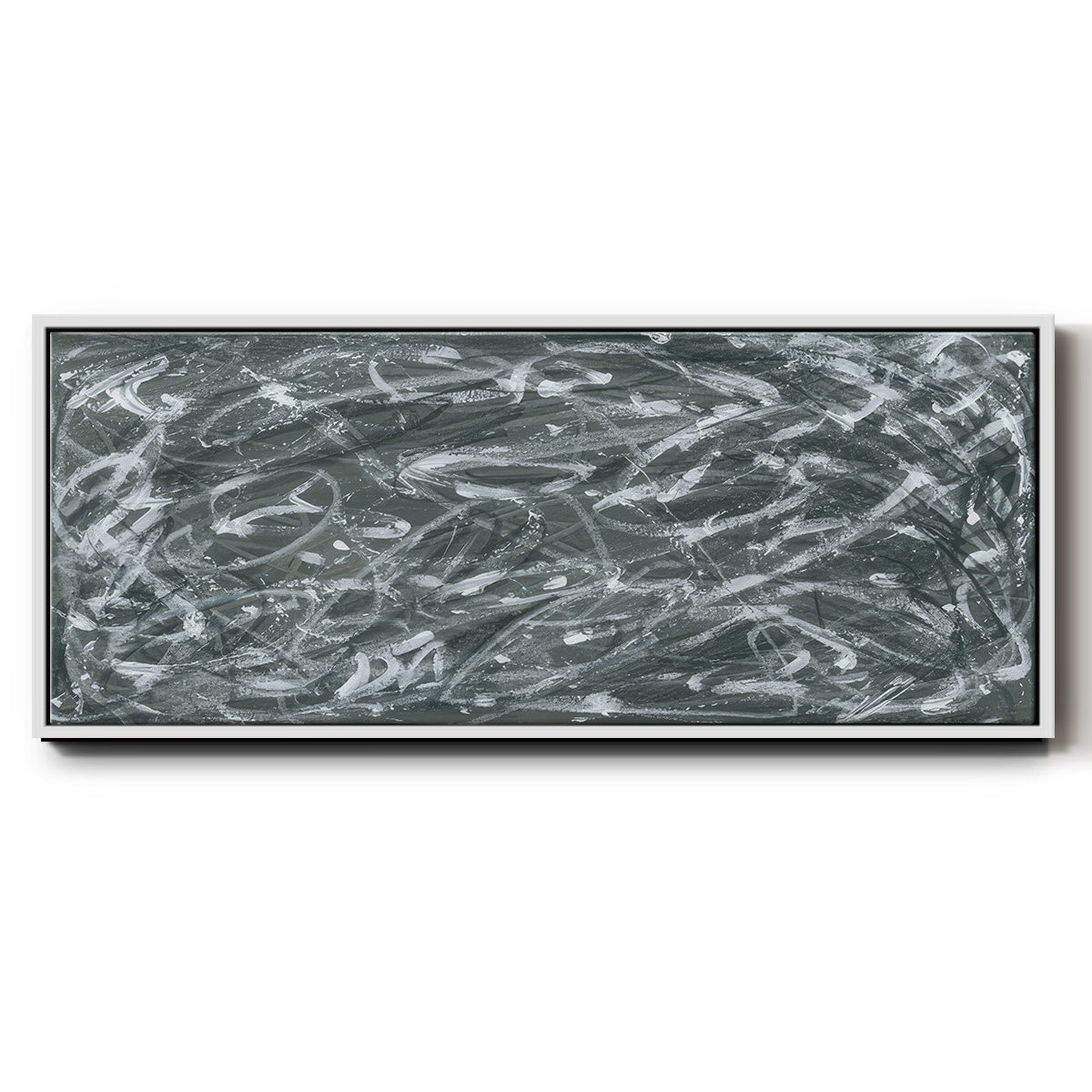 Static Scramble I  - Floater Framed Canvas Print