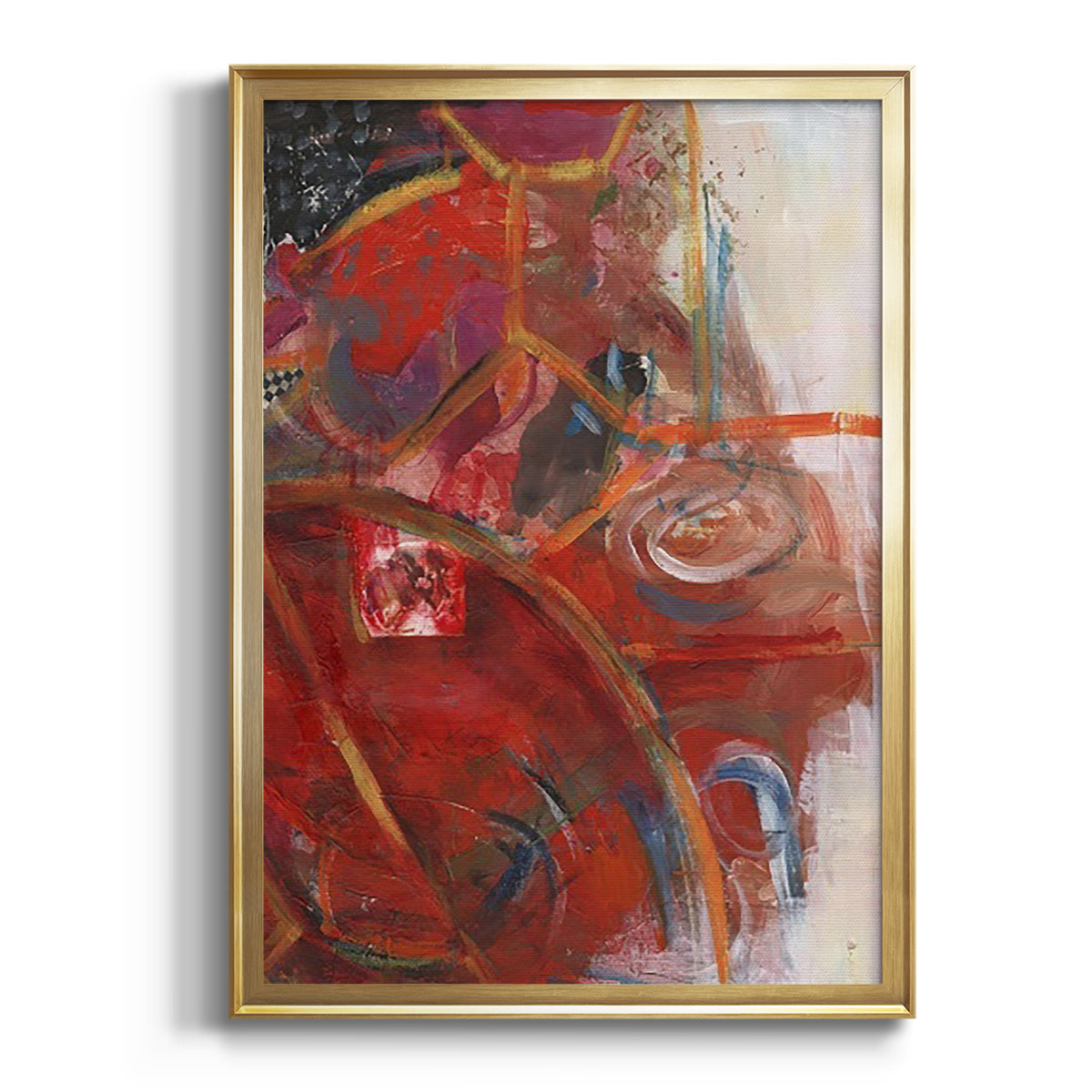 City Life I - Modern Framed Canvas Print