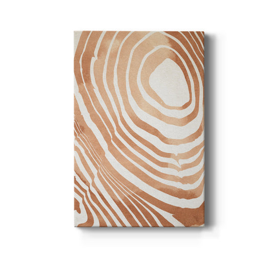 Wood Grain Suminagashi IV Premium Gallery Wrapped Canvas - Ready to Hang