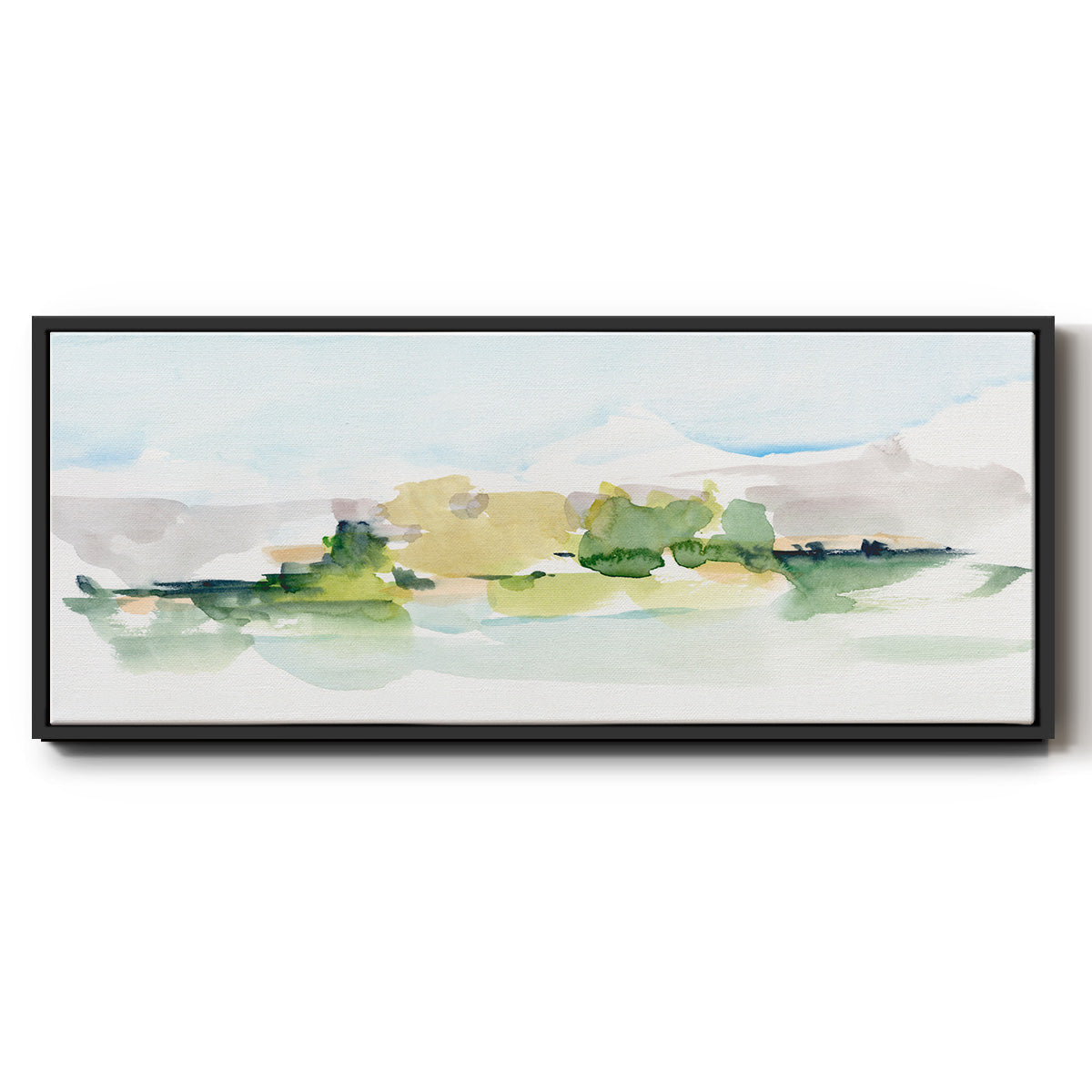 Tangerine Sunset I - Floater Framed Canvas Print