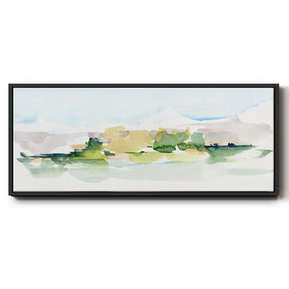 Tangerine Sunset I - Floater Framed Canvas Print