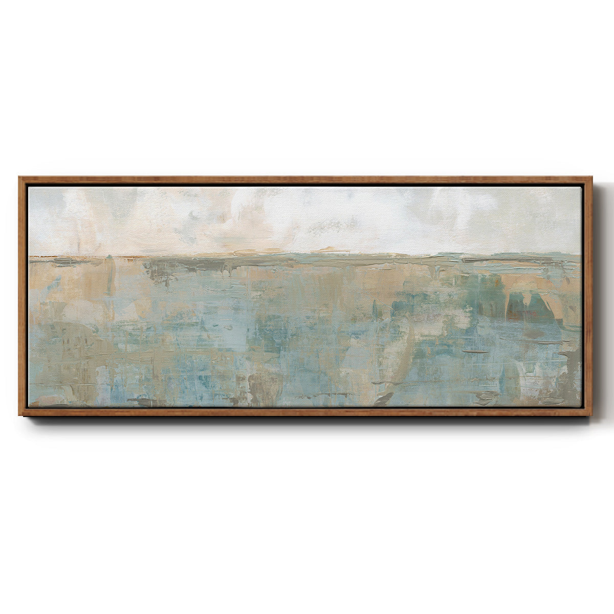 Distant Fields - Floater Framed Canvas Print
