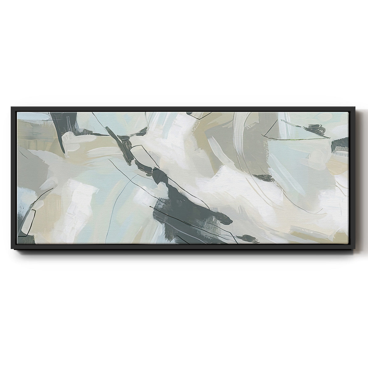 Shadow Cycle V - Floater Framed Canvas Print