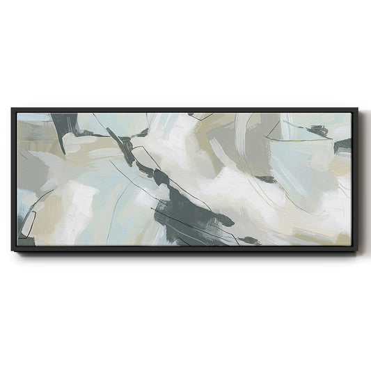 Shadow Cycle V  - Floater Framed Canvas Print