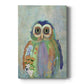 Fantastic Florals Owl - Canvas Art Print