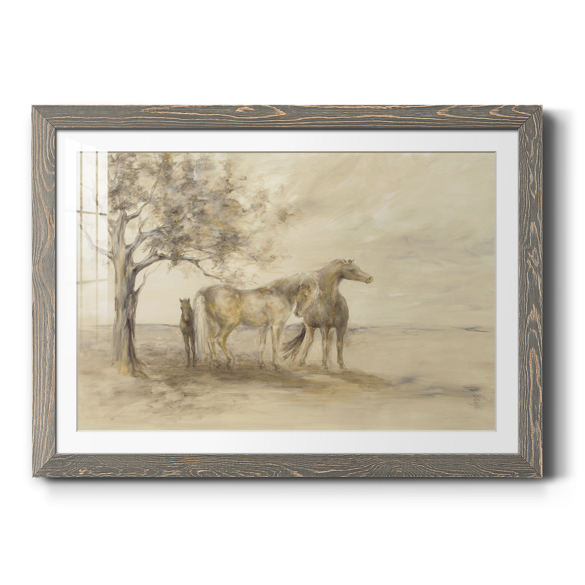 Family Tree - Barnwood Framed Art Print